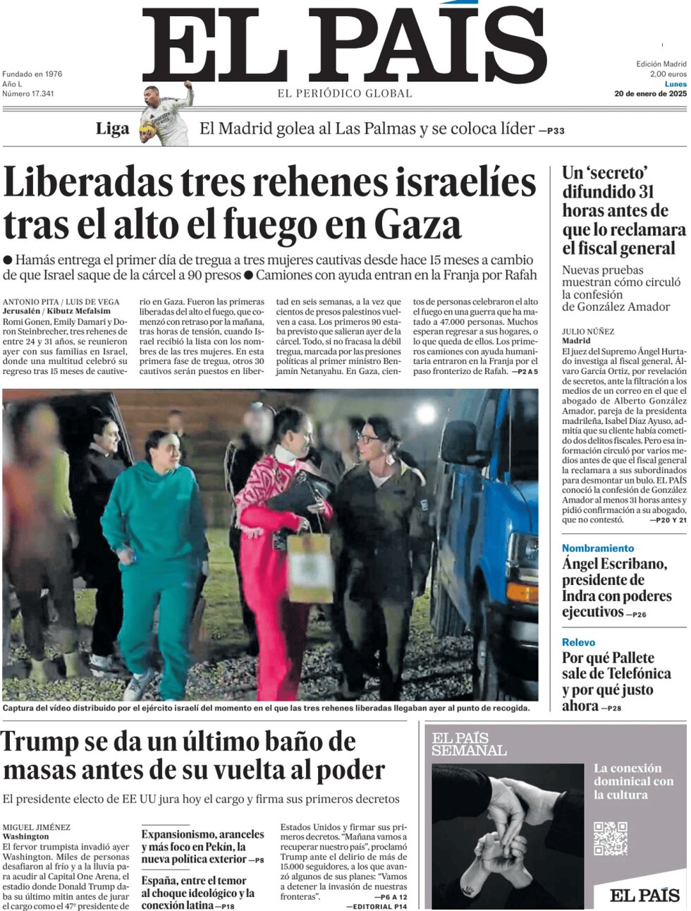 El País - Front Page - 01/20/2025