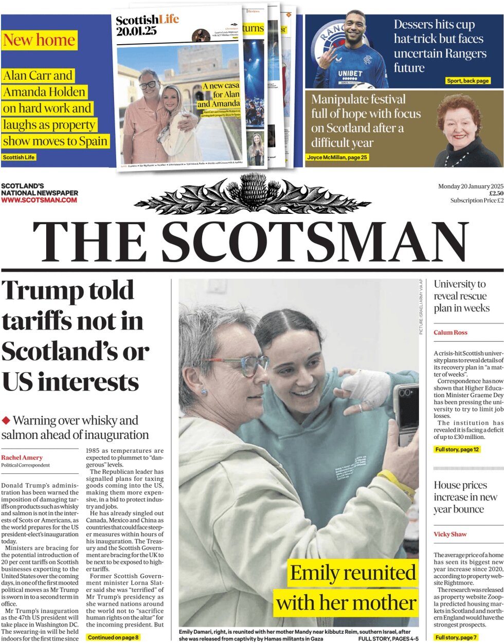 The Scotsman - Front Page - 01/20/2025