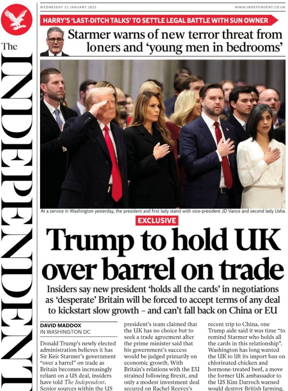 The Independent - Front Page - 01/22/2025