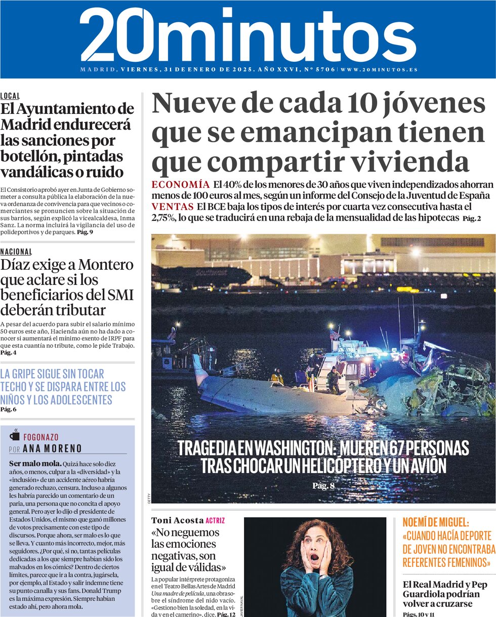 20 minutos (Madrid) - Front Page - 01/31/2025