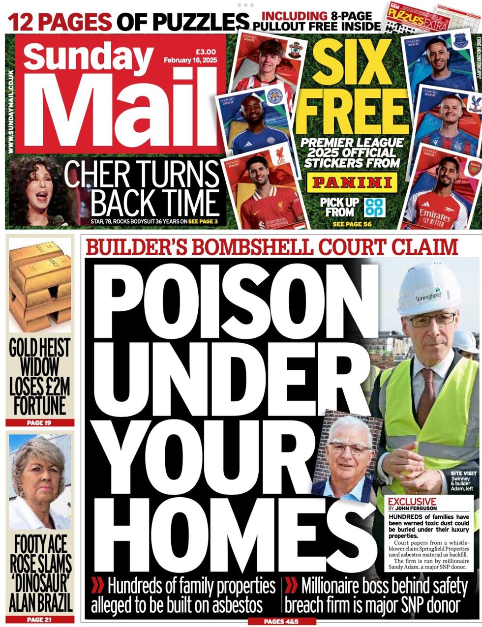 Sunday Mail - Cover - 02/16/2025