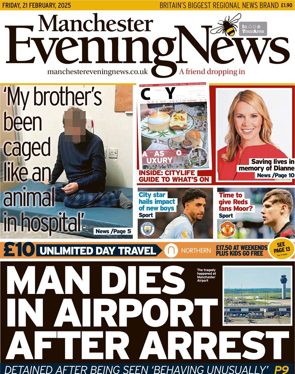 Manchester Evening News - Front Page - 02/21/2025