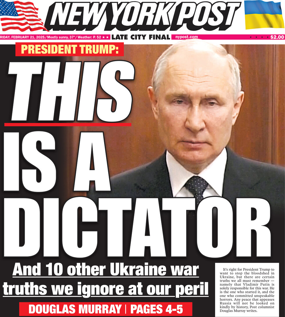 New York Post - Cover - 02/21/2025