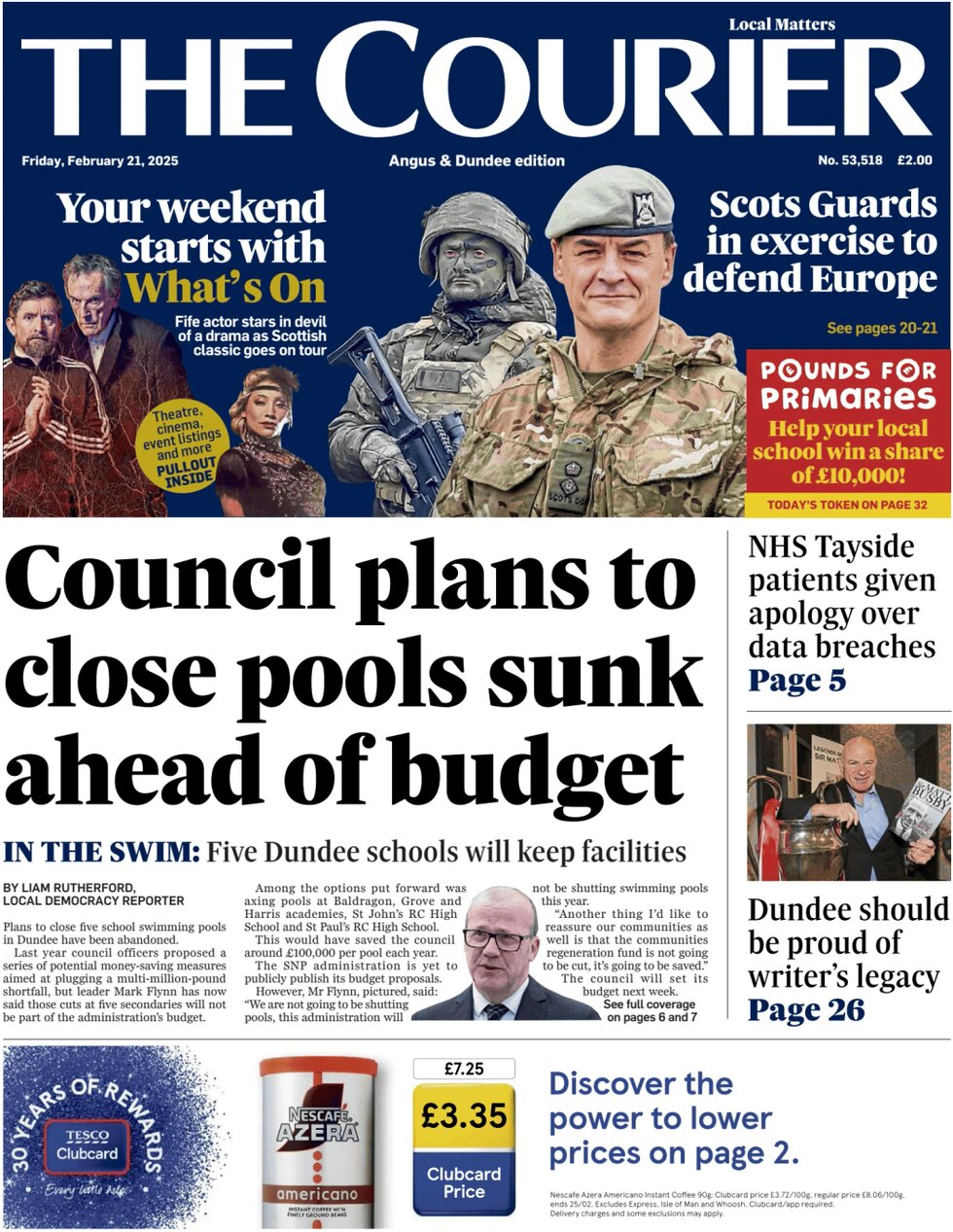 The Courier (Dundee) - Front Page - 02/21/2025