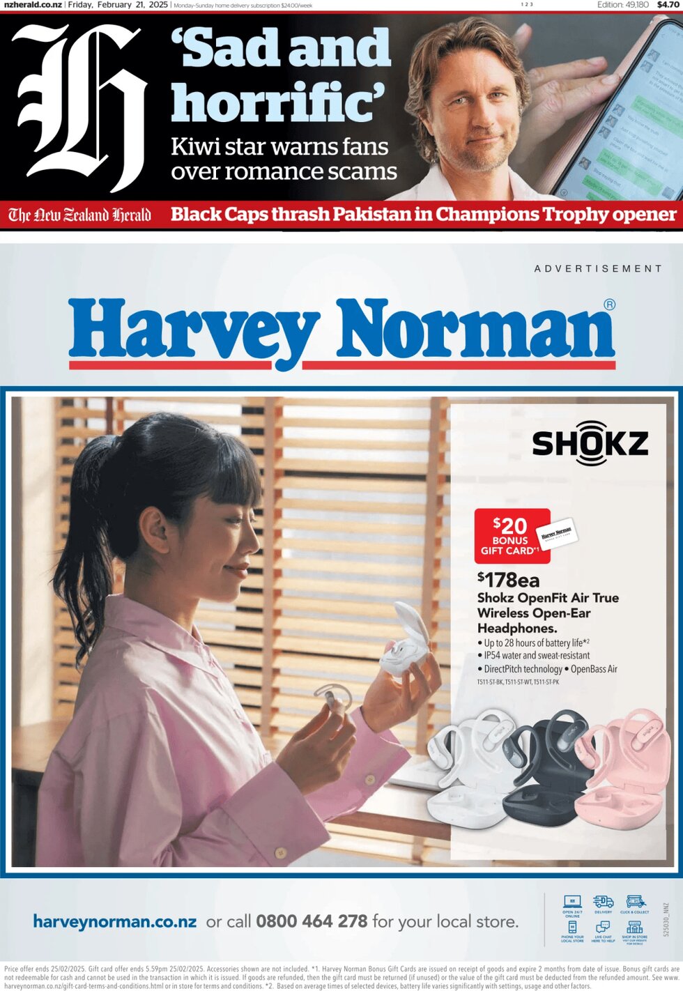 The New Zealand Herald - Front Page - 02/21/2025