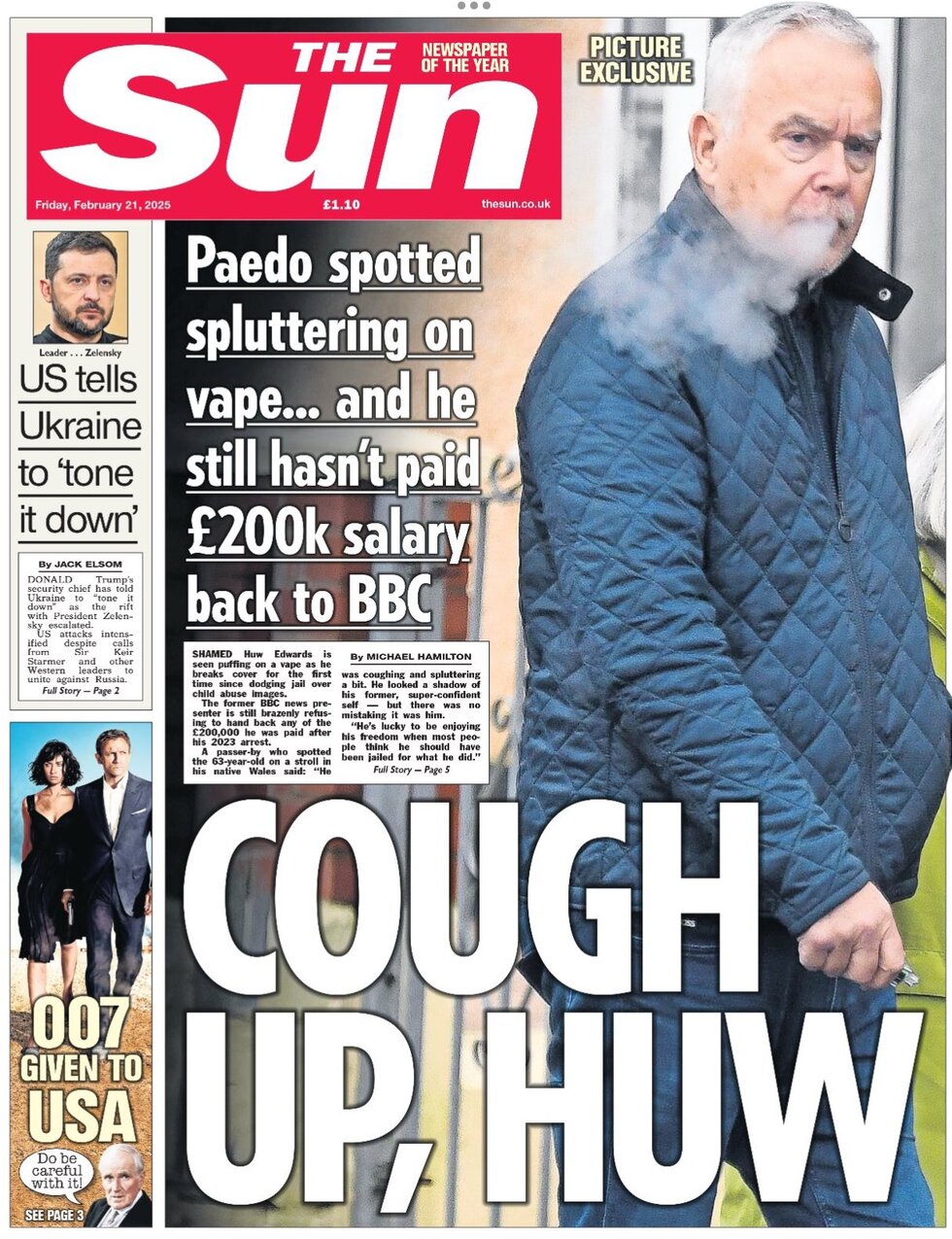 The Sun - Front Page - 02/21/2025