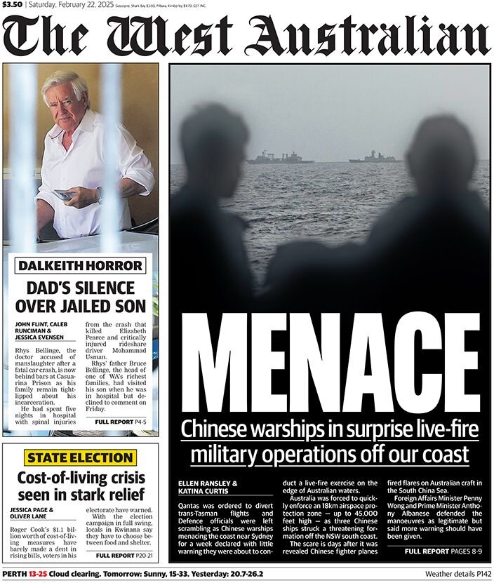 The West Australian - Front Page - 02/22/2025