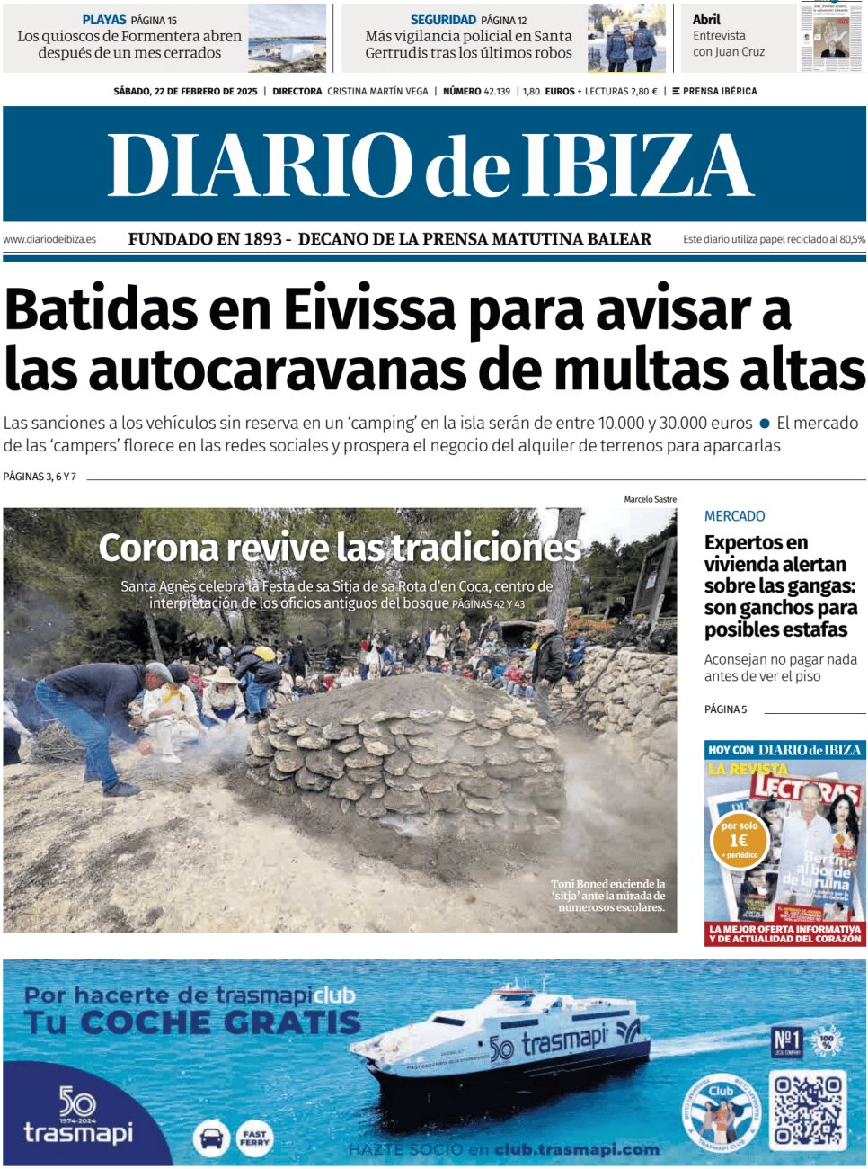 Diario de Ibiza - Front Page - 02/22/2025