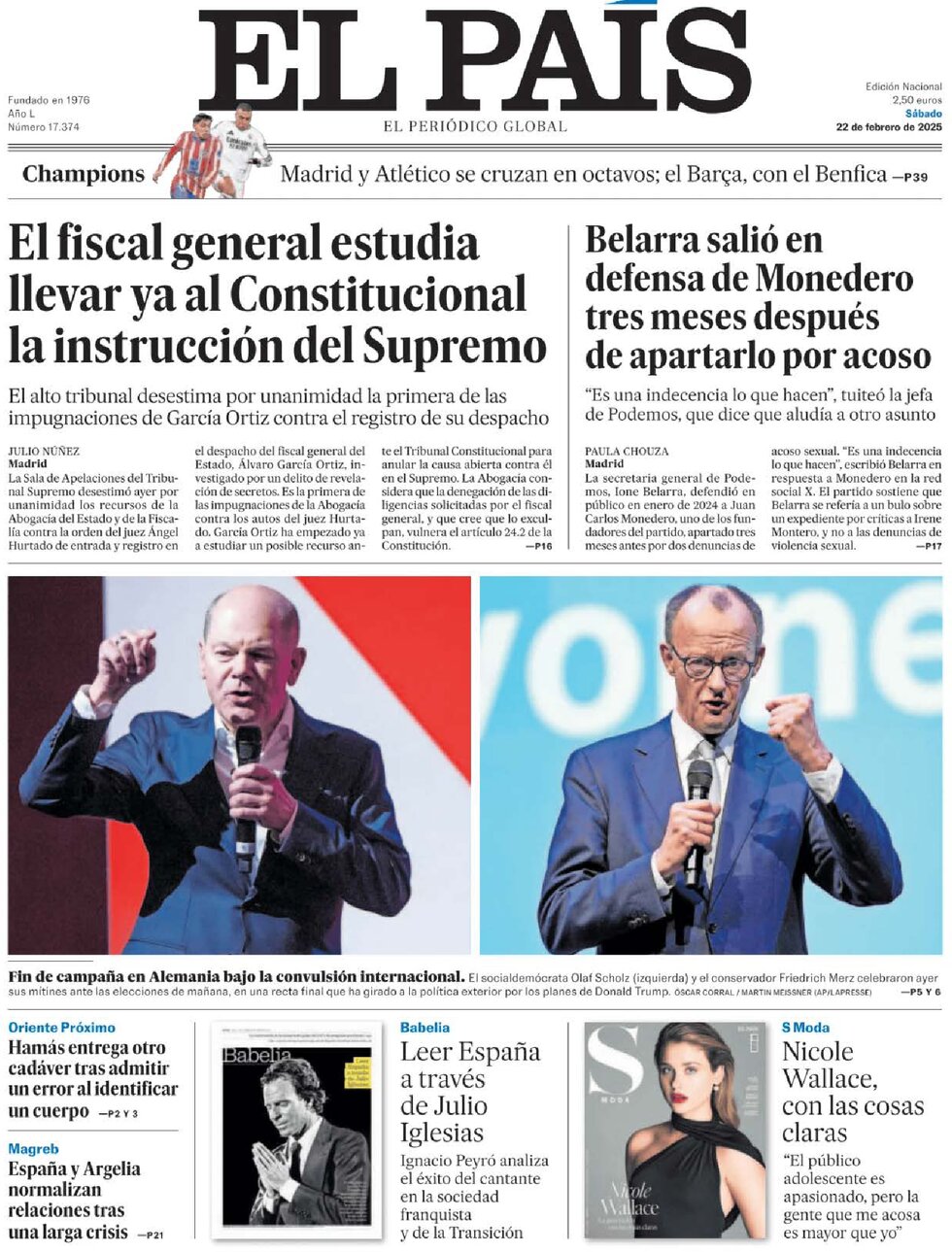 El País - Front Page - 02/22/2025