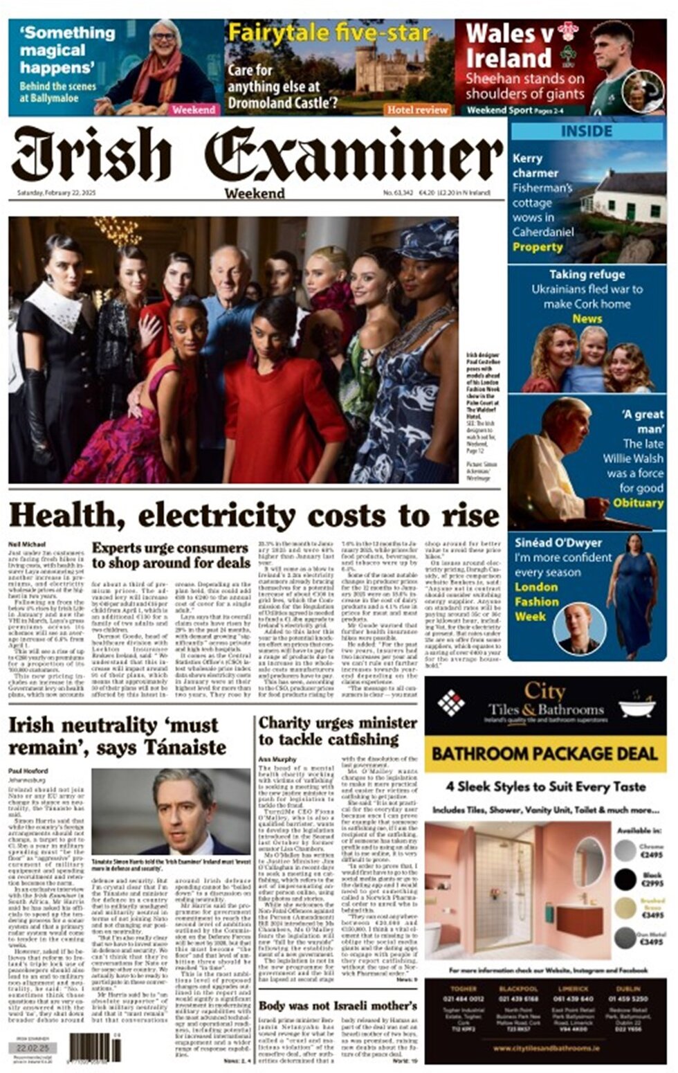 Irish Examiner - Front Page - 02/23/2025