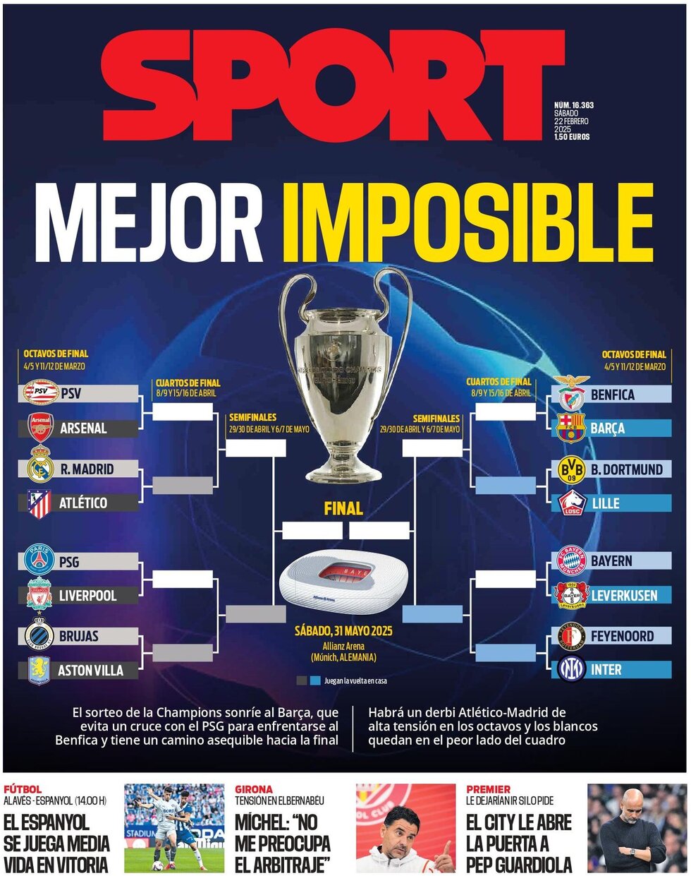 SPORT (Barcelona) - Front Page - 02/22/2025