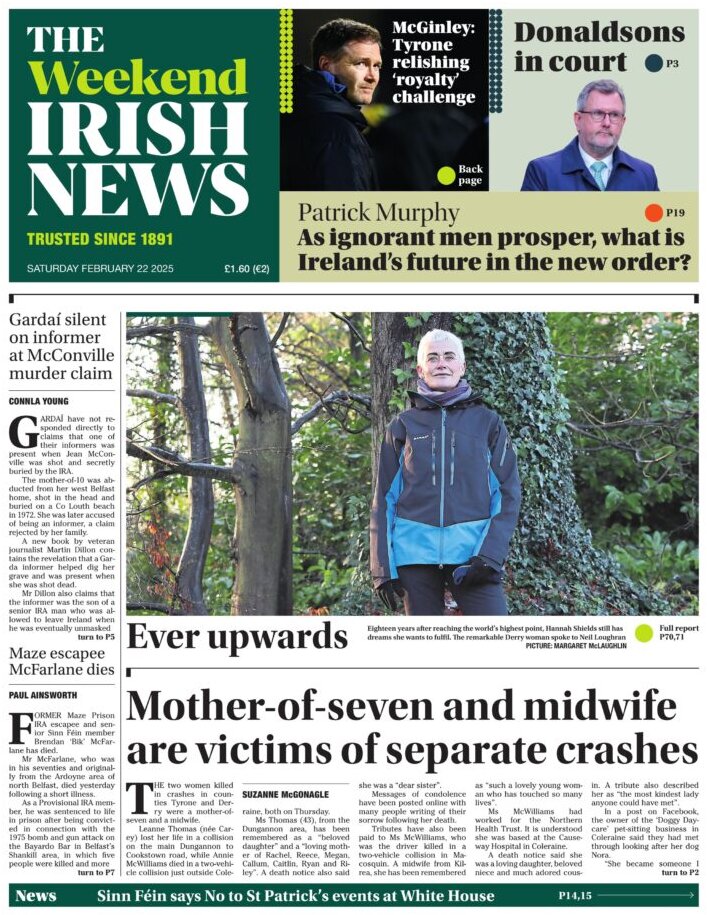 The Irish News - Front Page - 02/23/2025