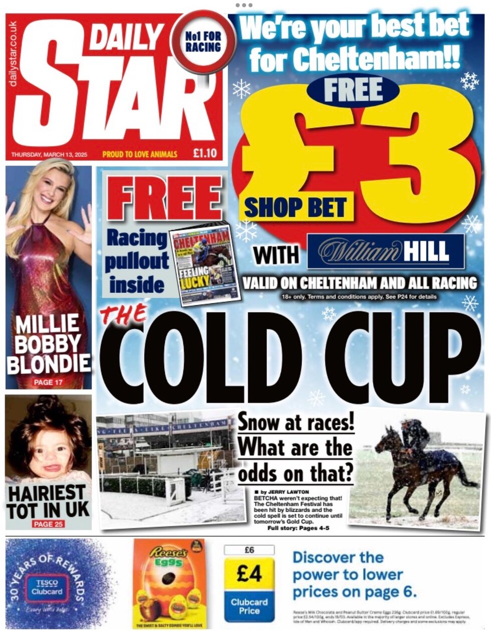 Daily Star - Front Page - 03/13/2025