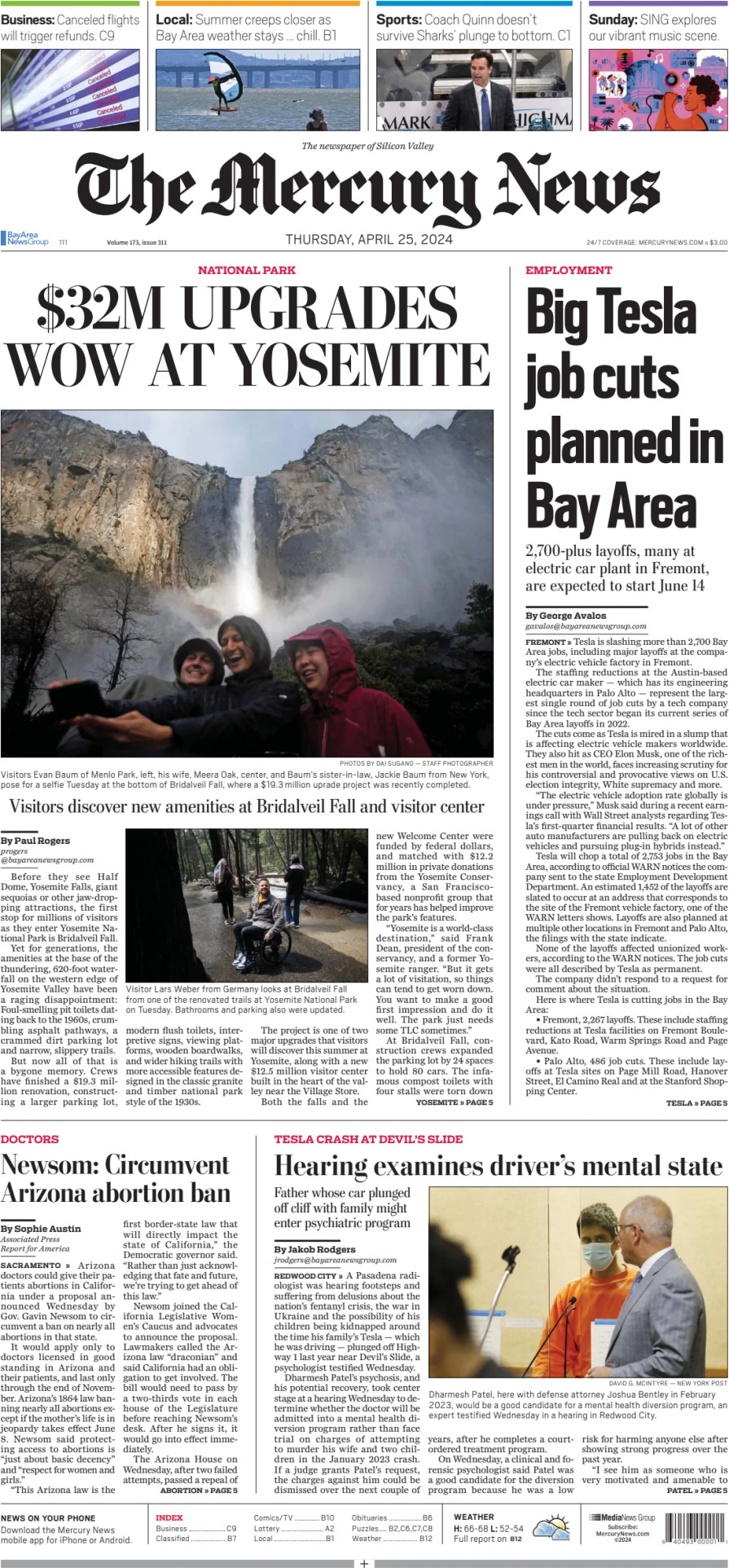 The Mercury News - Cover - 04/25/2024