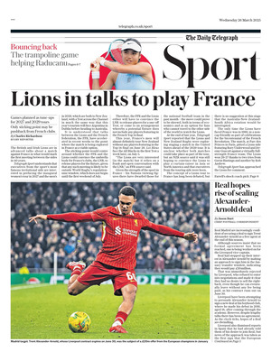 The Daily Telegraph SPORT